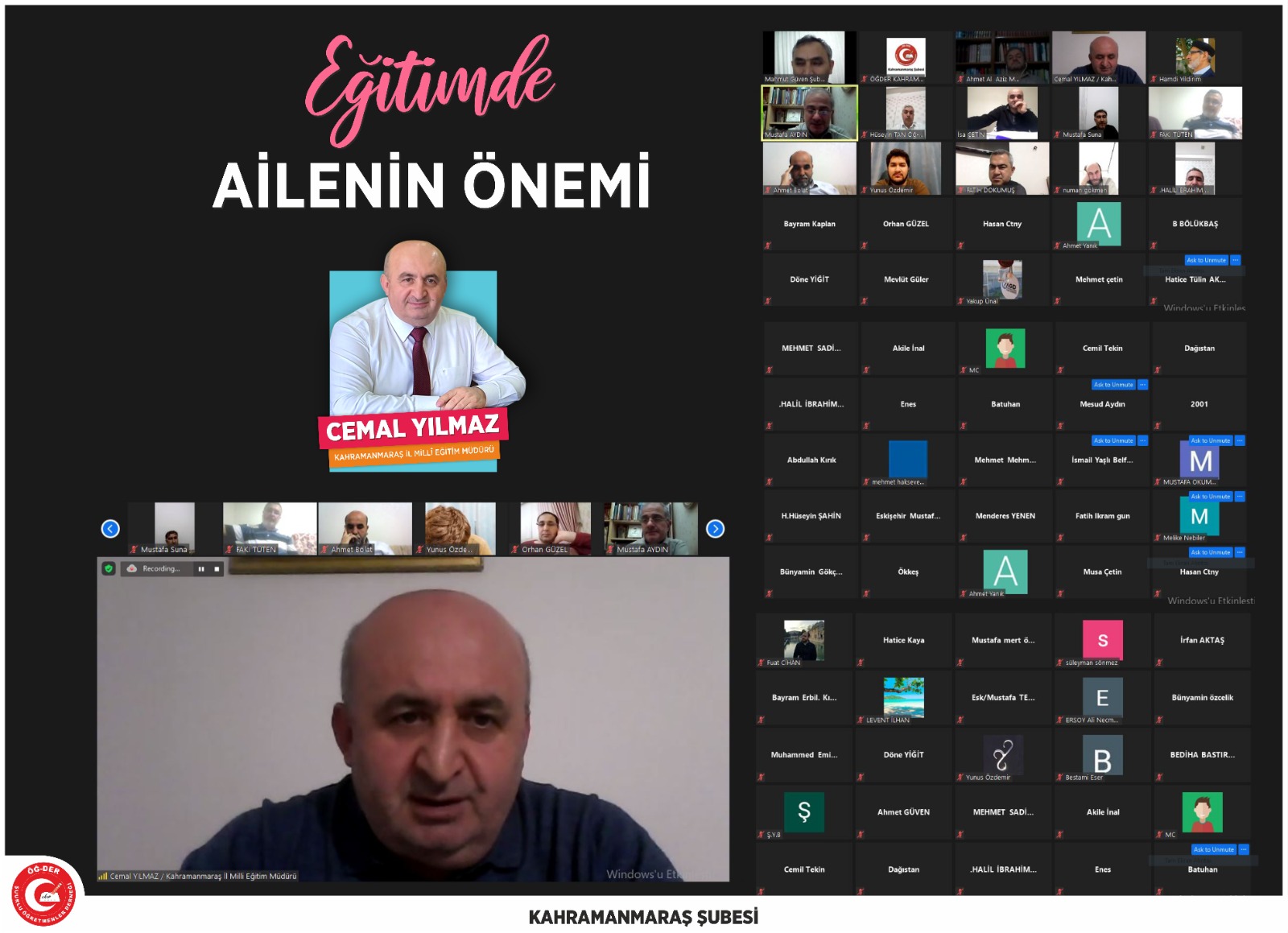 EĞİTİMDE AİLENİN ÖNEMİ KONFERANSI GERÇEKLEŞTİRİLDİ